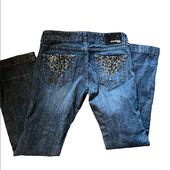 Express sequin‎ jeans - Picture 1 of 5